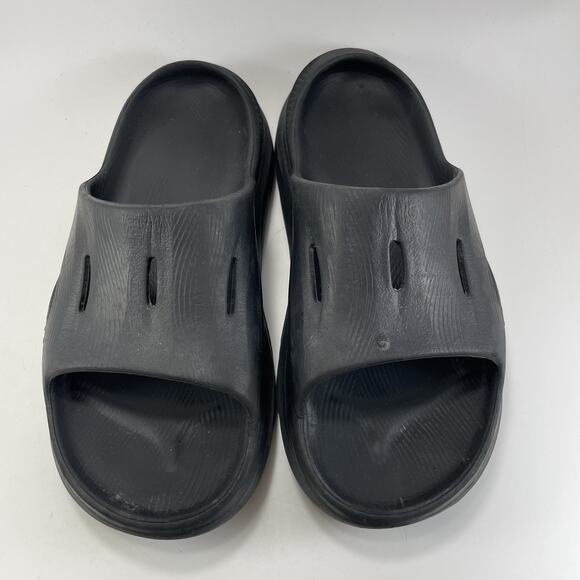 Hoka One One Ora Recovery Slides Black Comfort Sandals Mens Size 8, Womens 10